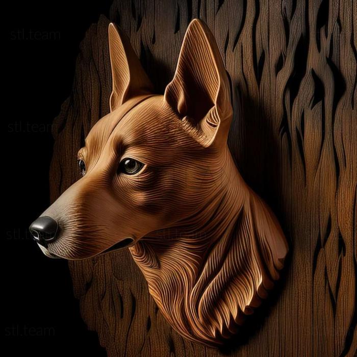3D модель Басенджі собака (STL)